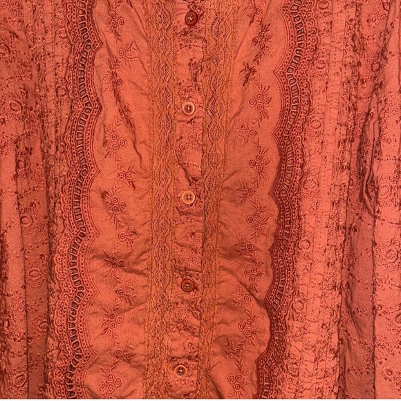 Women's Rust Blouse - Picture 2 of 6